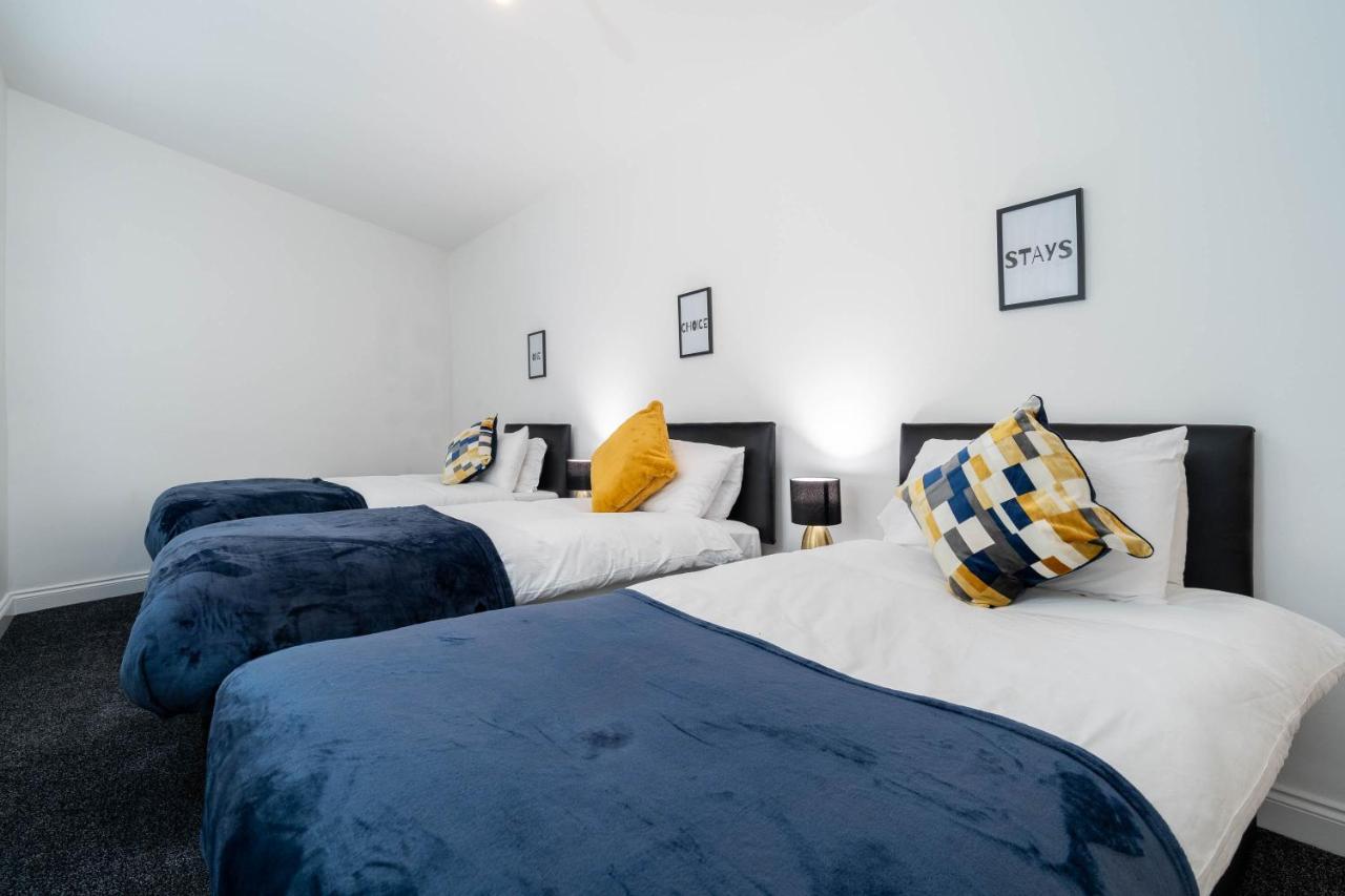 Three Bedroom Apartment- One Choice Stays Serviced Accommodation- Jewellery Quarter Birmingham Eksteriør bilde